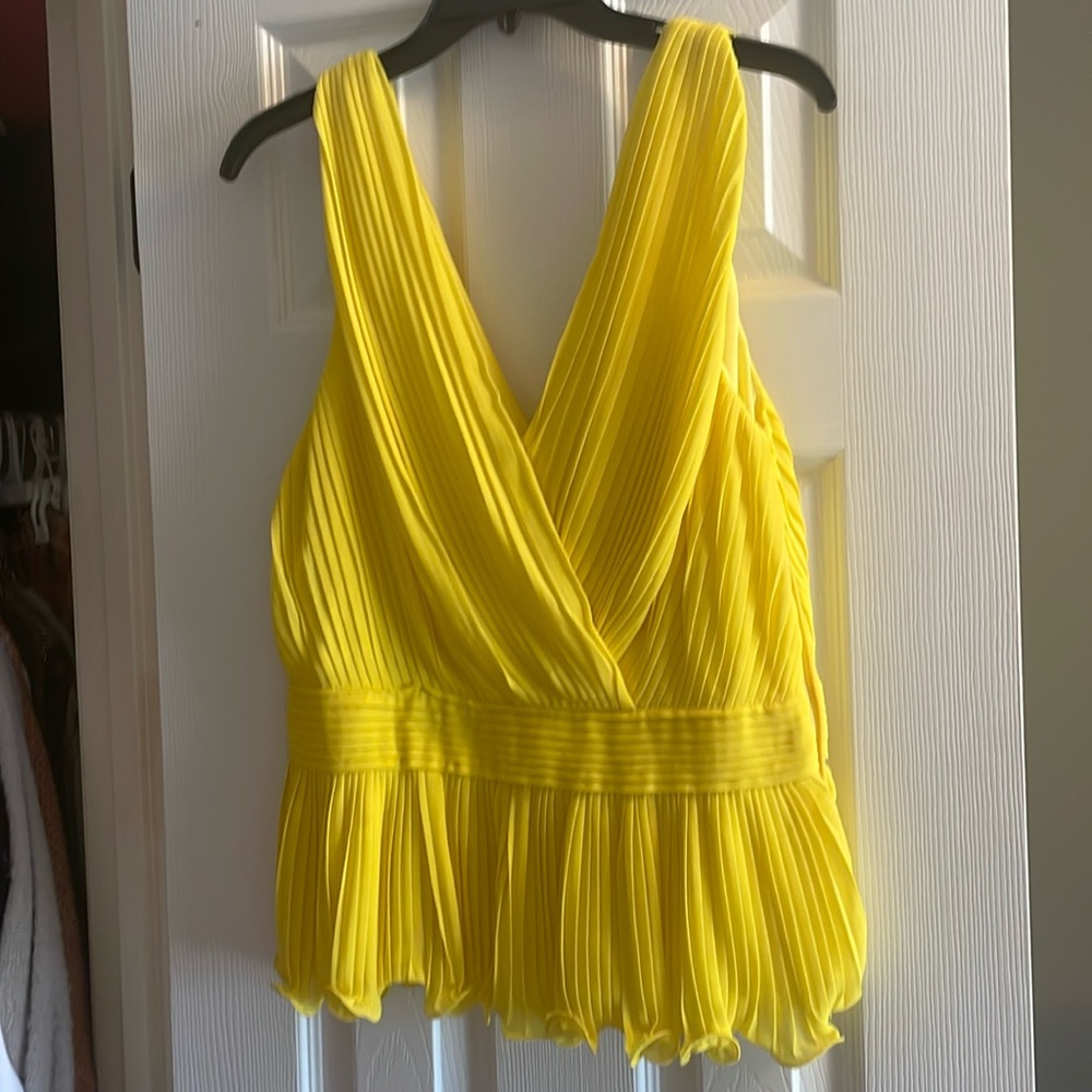 Chiffon yellow blouse